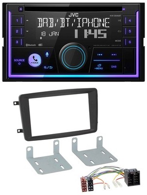 JVC MP3 USB 2DIN DAB Bluetooth CD Car Stereo for Mercedes C Class CLK Viano Vito