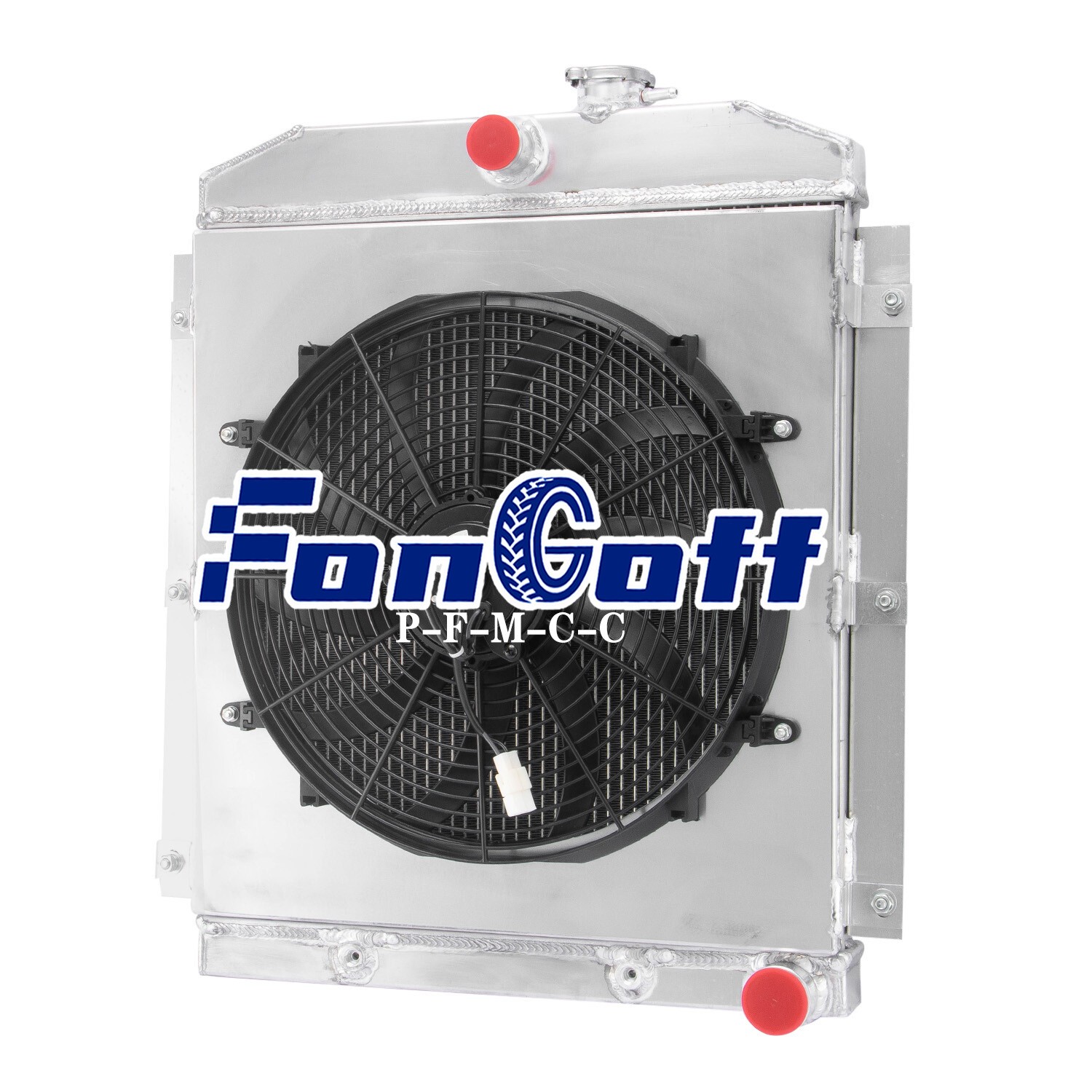 2 Row Radiator Shroud Fan For 1947-1954 Chevy Truck 3100 3600 3700 ,3800 3900 L6