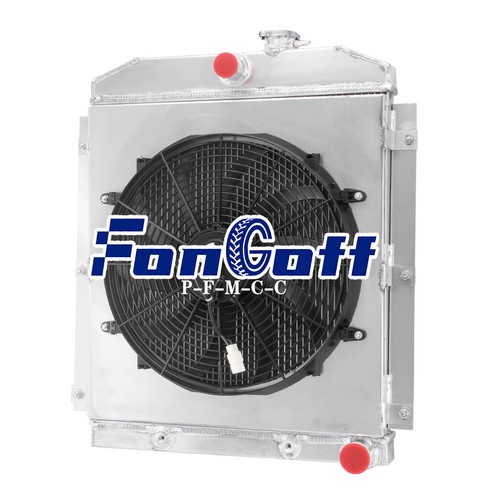 2 Row Radiator Shroud Fan For 1947-1954 Chevy Truck 3100 3600 3700 ,3800 3900 L6