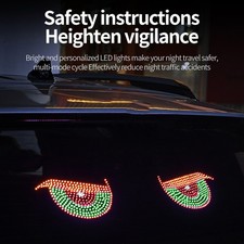 Luz LED dinámica de exhibición de vehículo para ventana trasera alimentada por USB con alto brillo