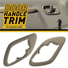 2x Door Trim Handle Set Inside Door Handle Bezel For 95-99 Chevy GMC Truck Brown
