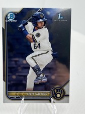 2022 Bowman #BCP-128 Felix Valerio 1st Chrome Prospects Brewers A48