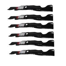 Set of 6 New 2-in-1 Mower Blade Fits 50" Decks fits Numerous Makes & Models