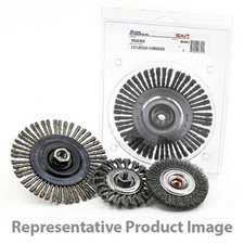 United Abrasives 06380 5x.020x5/8-11 Carbon Steel Wire Wheel Pipeline Brush KNOT