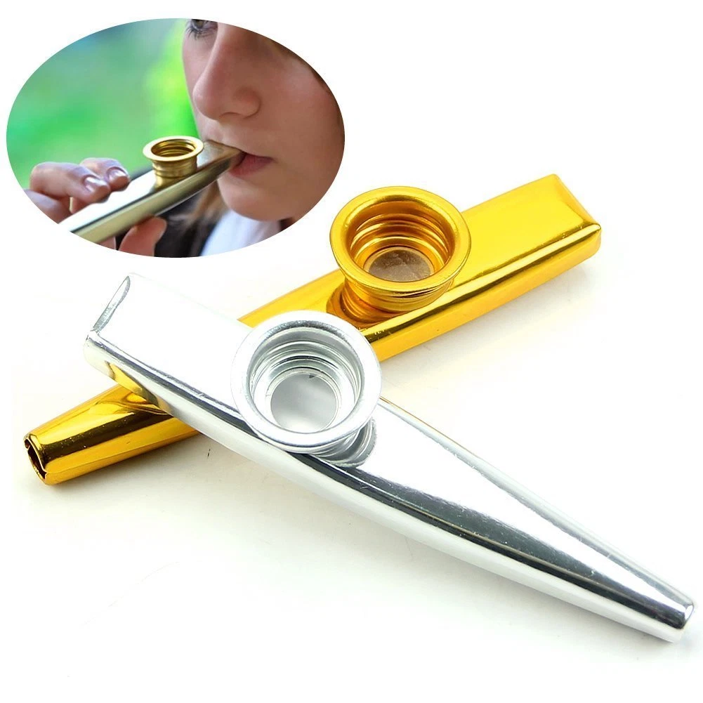 Metal Kazoo Kazoo Harmonica Mouth Flute Kids Party Kid Musical