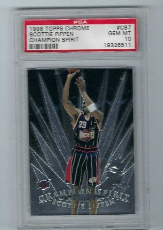 1998 Topps Chrome Champion Spirit #CS7 Scottie Pippen HOF MVP -GEM MINT PSA 10-