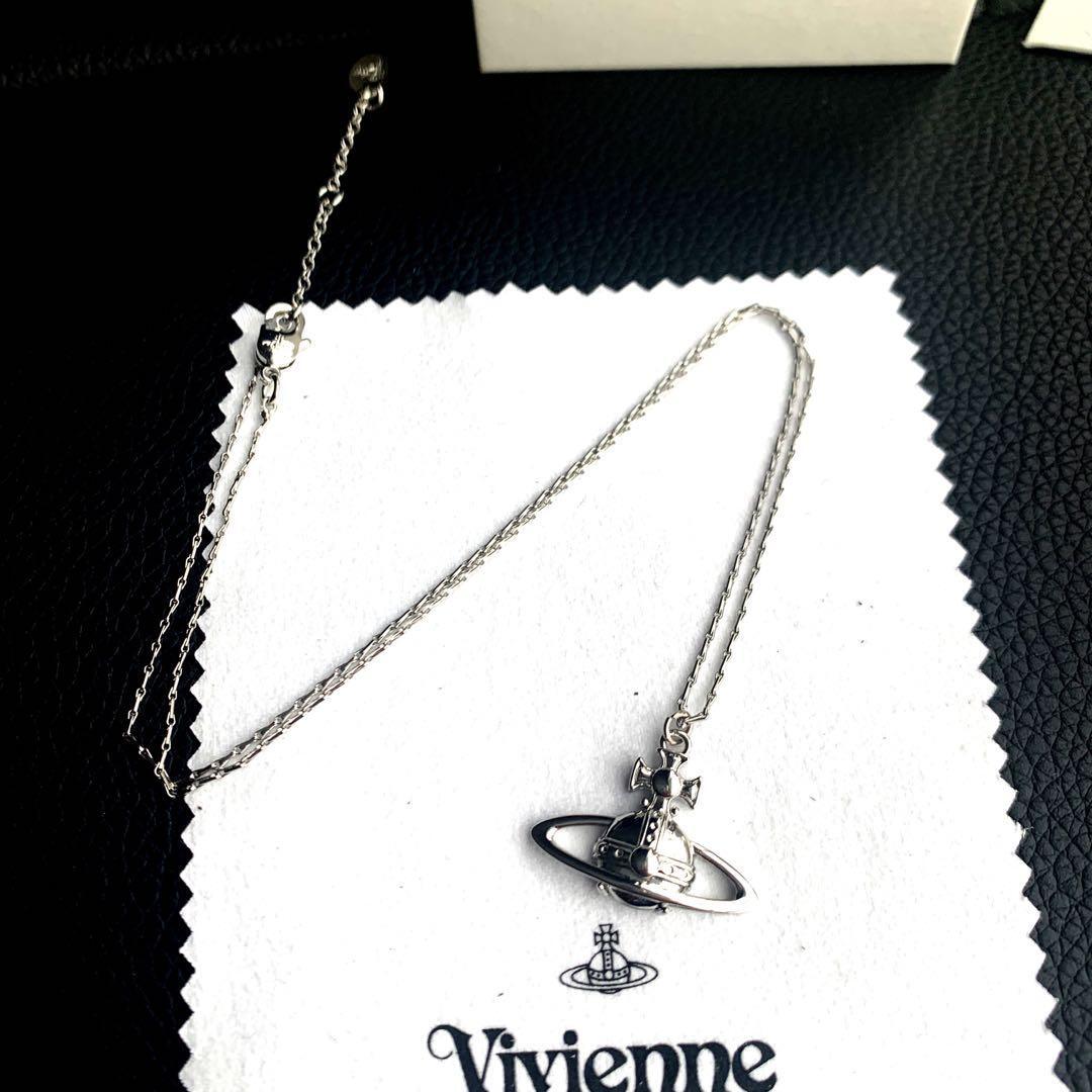 Vivienne Westwood Necklace ORB rhinestone Silver IN BOX [EJ7721 | eBay