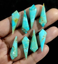 Natural Blue Mohave Turquoise Loose Gemstone Fancy Cabochon From Arizona