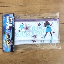 NEW VNTG Disney Y2K Hannah Montana Cosmetic Bag Sealed Clear plastic RARE