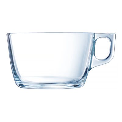 JUMBOBECHER Jumbotasse Suppentasse Kaffeebecher Teetasse 500ml Nuevo Transparent