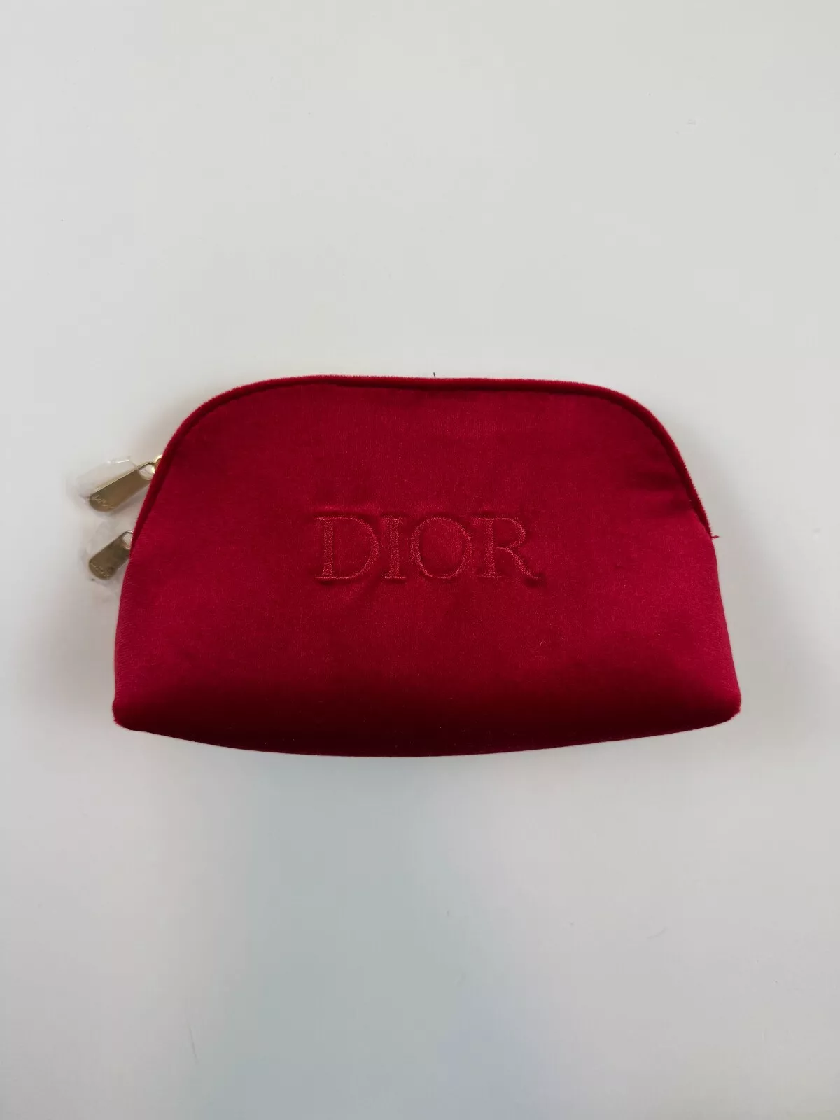 Pochette de maquillage Dior velours rouge