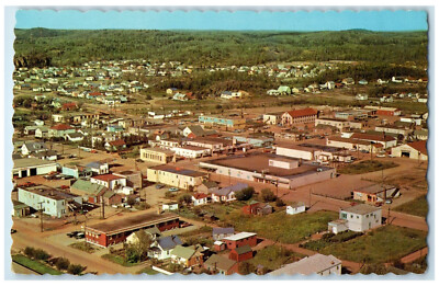 c1950's Hub of Iron Ore Mining in Steep Rock Atikokan Ontario Canada Postcard