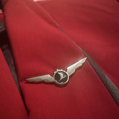 New Turkish Airlines Current Uniform Purser Stewardess Wings Pin