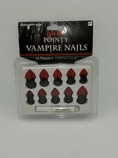 Pointy Vampire Nails Bloody Fantasy Halloween Fangs NIP