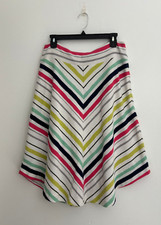 Anthropologie Maeve Striped A Line Skirt sz Medium
