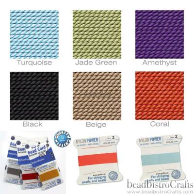 NylonPower No. 2 / No. 4 / No. 6 CORD * Griffin Nylon beading Cord with