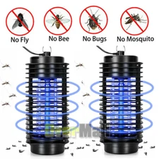 2Pcs Electric Mosquito Fly Bug Insect Zapper Killer Trap Lamp Stinger Pest 110V