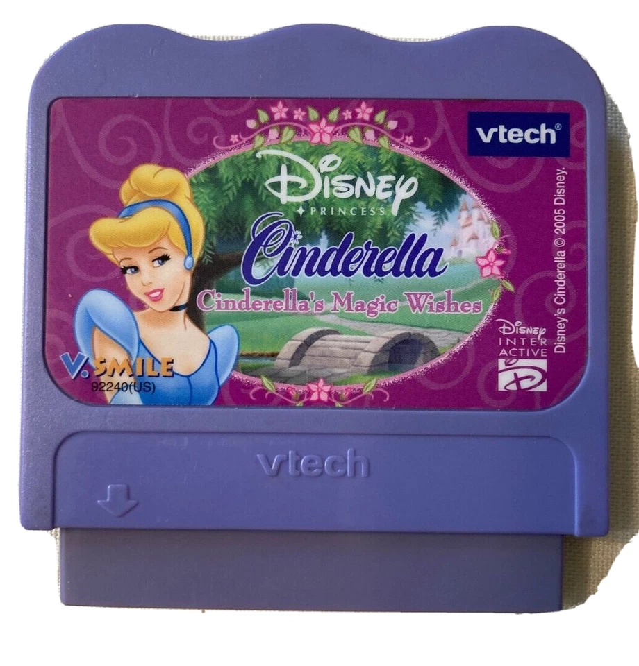 Lot of 3 V Tech V Smile Games Cartridges  Cinderella, Spiderman, Alphabet - Image 2 of 4