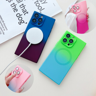 For i Phone 17 Pro Max 16 15 14 13 12 11 Mag safe Magnetic Silicone Phone Case