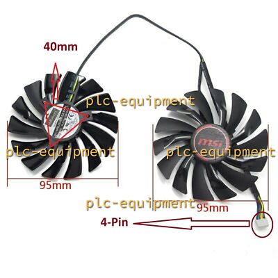 DC12V PLD10010S12HH 0.40A 4PIN Cooling Fan for MSI GTX1080Ti 1080 1070 