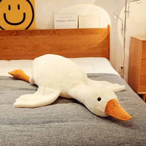 130cm Giant White Goose Stuffed Animal Kids Plush Toy Girlfriend's birthday Gift - Picture 5 of 13
