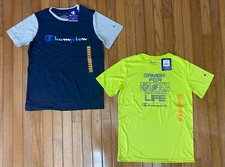 NWT Champion Boys Youth T-Shirts Tee Lot Of 2 Logo Size 18 / 20