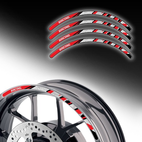 Cb400sf Rim SH02 Red 17 INCH REFLECTIVE RIM STICKER For Honda CB400SF Super Four 19 ...
