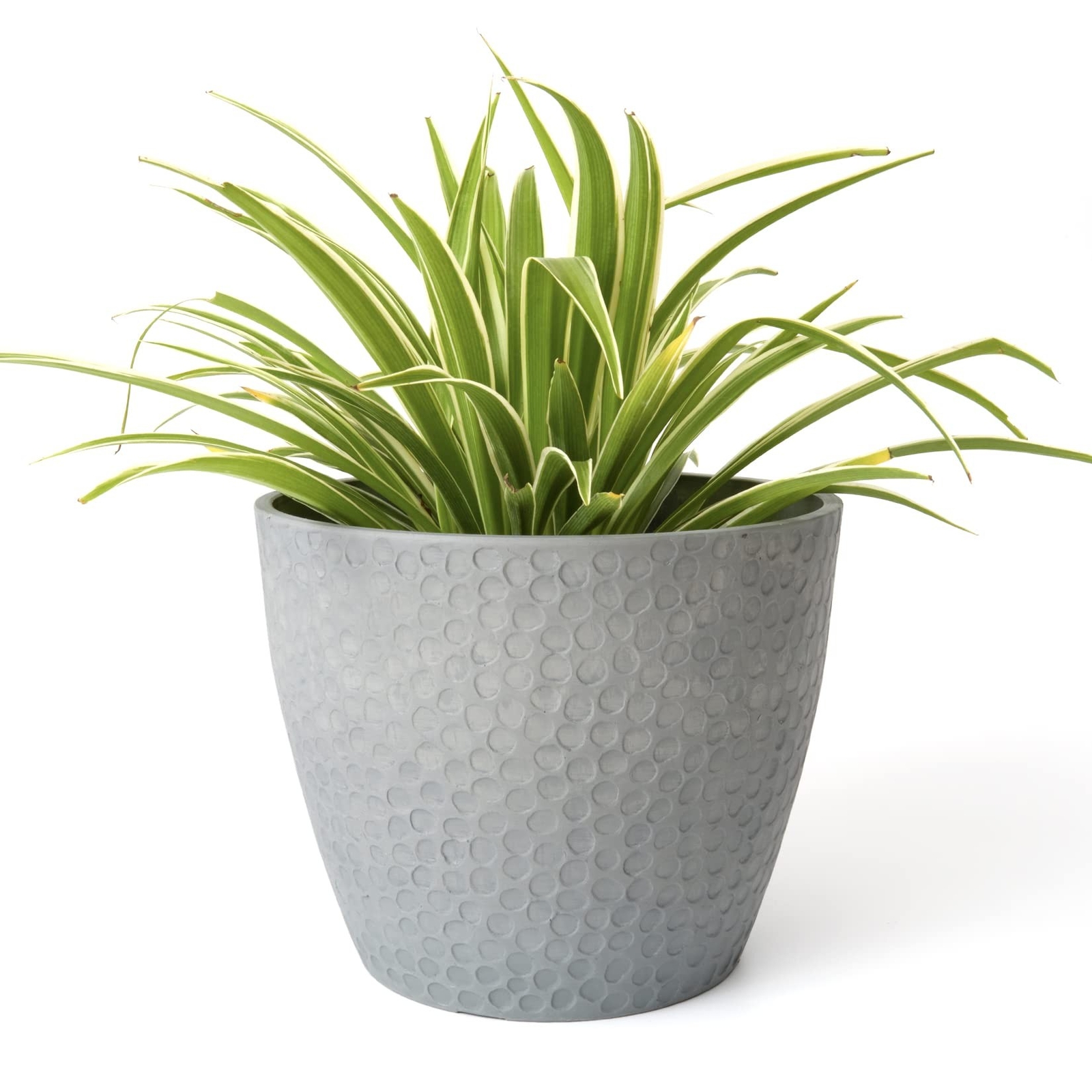 LA Jolie Muse 9.4 Inch Modern Chic Planter Pot for Indoor Outdoor Plants  