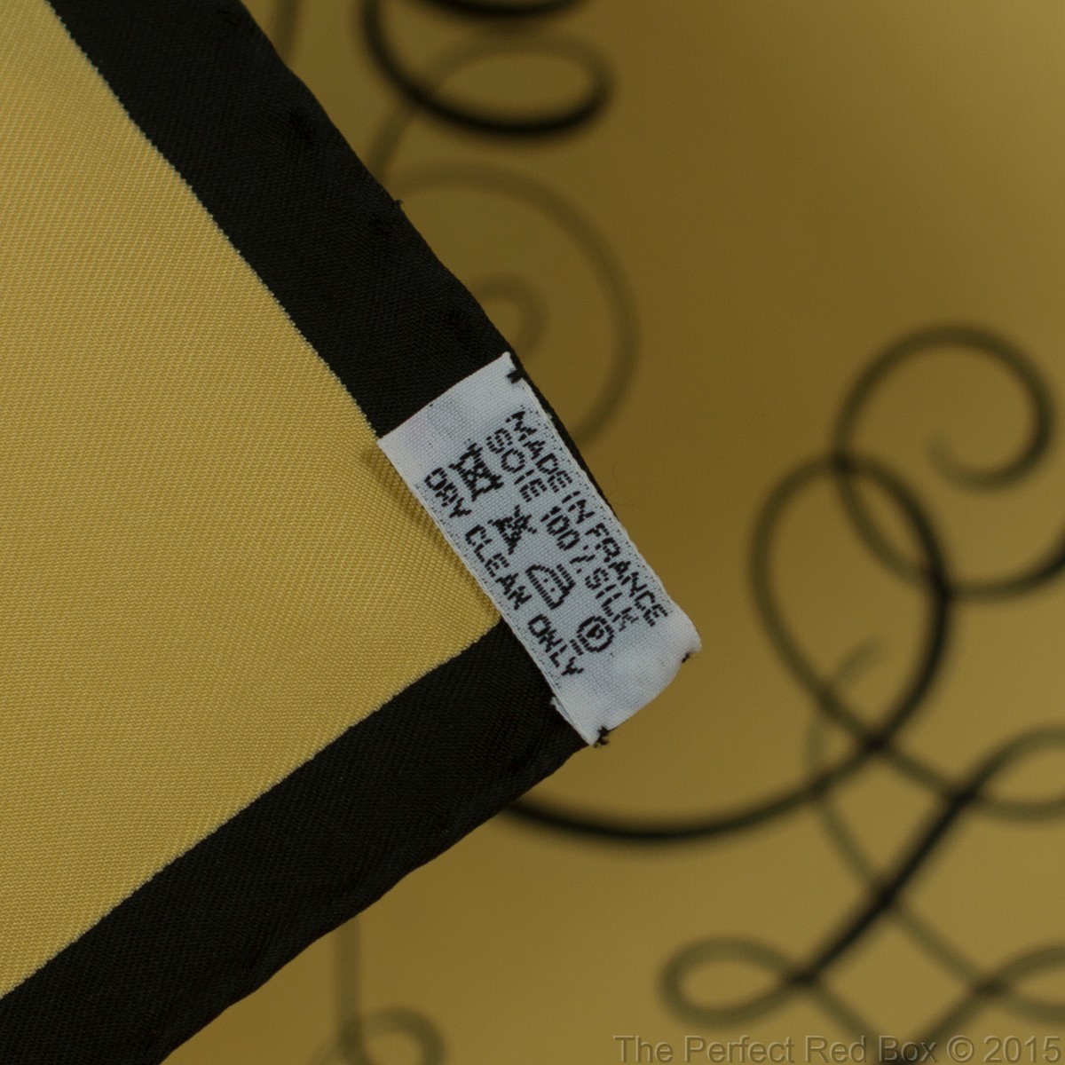 Auth. Hermes Silk Scarf L Art d'Ecrire - Black Vanilla