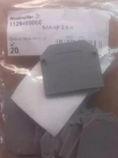 1 bag (20pcs) Weidmuller Terminal Block Accessories SAKAP 2.5-4 1129460000