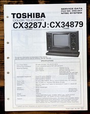 Toshiba CX3287J CX34879 TV Service Manual Original 