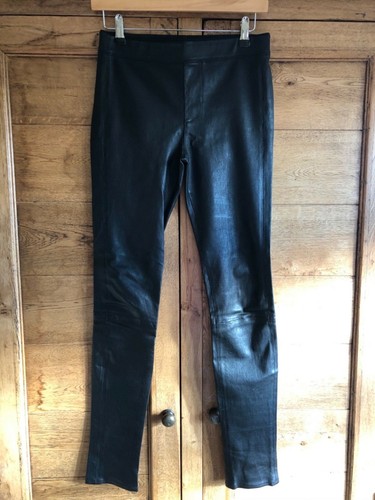 Helmut Lang Agnello in Pelle Pantaloni Taglia 2/XS | eBay
