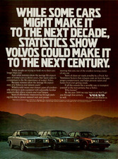 1984 Volvo Sedan Station Wagon Could Make It to Next Century VINTAGE PRINT AD