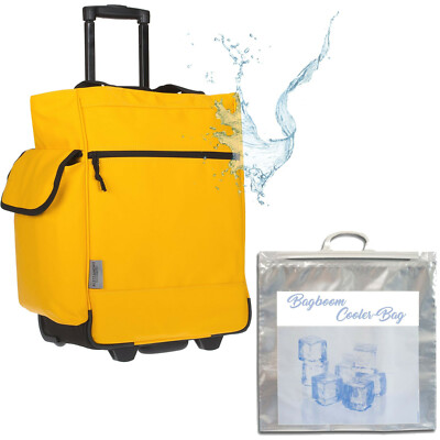 Einkaufstrolley Trolley Einkaufsroller Alessandro 12893 Plane Gelb