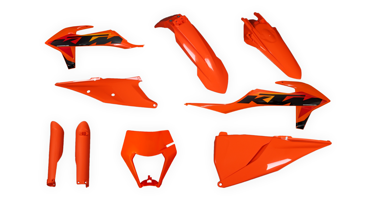 POLISPORT コンプリートシート KTM EXC/XC-W20-23 新品 2020-2023 KTM EXC EXC-F XC-W XCF-W Plastics Kit + Restyle Decals