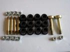 MORRIS MINOR REAR SPRING PIN & RUBBER BUSH KIT BOTH SIDES