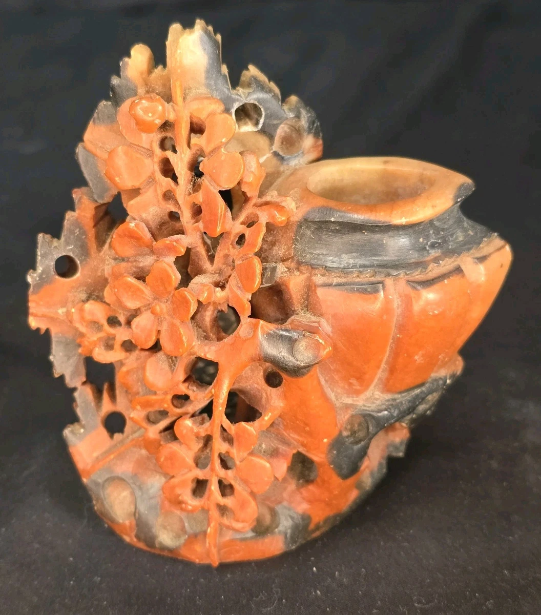 滑石主要古董毛笔花盆| eBay