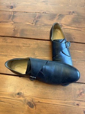 Cole Haan Black Leather Monk Strap Dress Shoes Men\'s Size 11 D Single Buckle Vtg Cole Haan Black Leather Single Monk Strap Buckle Dress  main image 3
