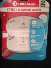 First Alert Carbon Monoxide Alarm 2-Pack w/Battery Back-up SEALED NEW