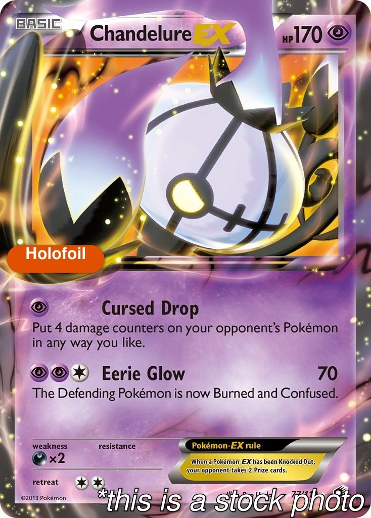 Holofoil - Chandelure EX - 77/113 - Legendary Treasures - LP