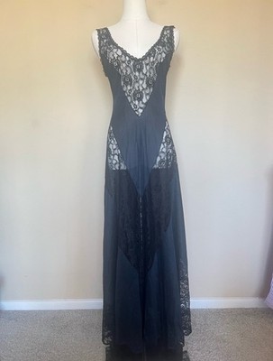 fredericks of hollywood sheer dress 90s Black Dress Fredericks of Hollywood Sheer Spiral Top