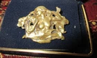 Wonderful vintage Art Nouveau brass nymph  brooch or pendant