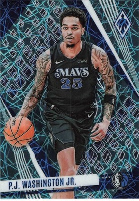 2023-24 Panini Phoenix - P.J. Washington Jr. Teal Laser Prizm 