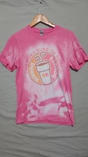 Dunkin Doughnuts Pink T-shirt Women's Sz S Graphic Coffee Mama Tee Preppy