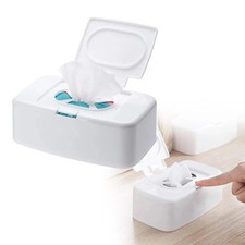 Wet Tissue Box Wipes Dispenser Portable Wipes Napkin Storage Box Holder Containe