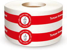 Safe Secure Tamper Proof Stickers Tamper Evident Seals Stickers 1" X 9"- 600 Pcs