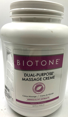 BIOTONE Dual-Purpose Massage Crème with Arnica & Ivy Extracts 128 fl oz