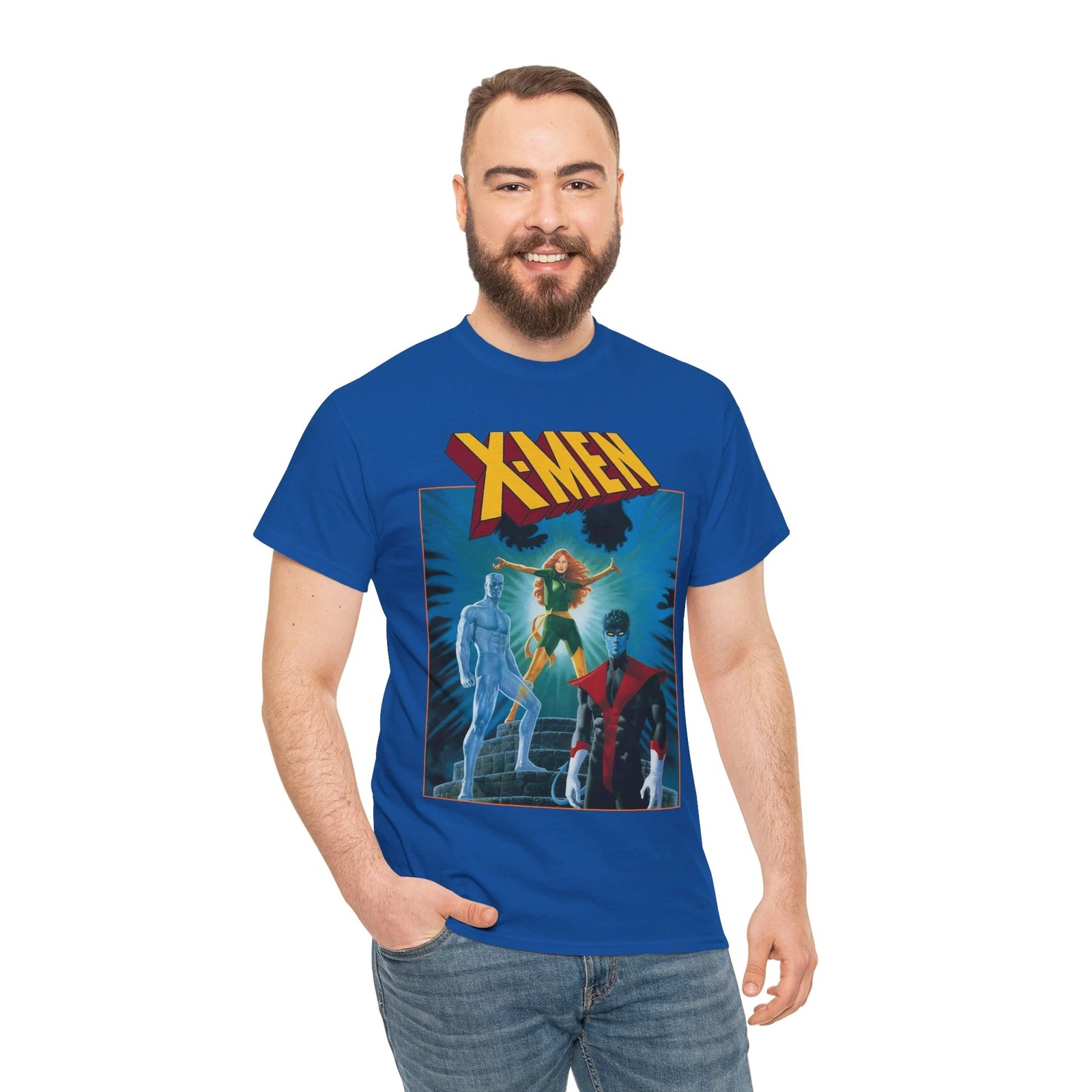 X-Men T-Shirt - Paul Gulacy Art - Phoenix, Nightcrawler - Bizarre Adventures
