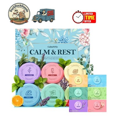 Essential Oil Shower Steamers Gift Set - 6 Invigorating Scents for Any Occasion