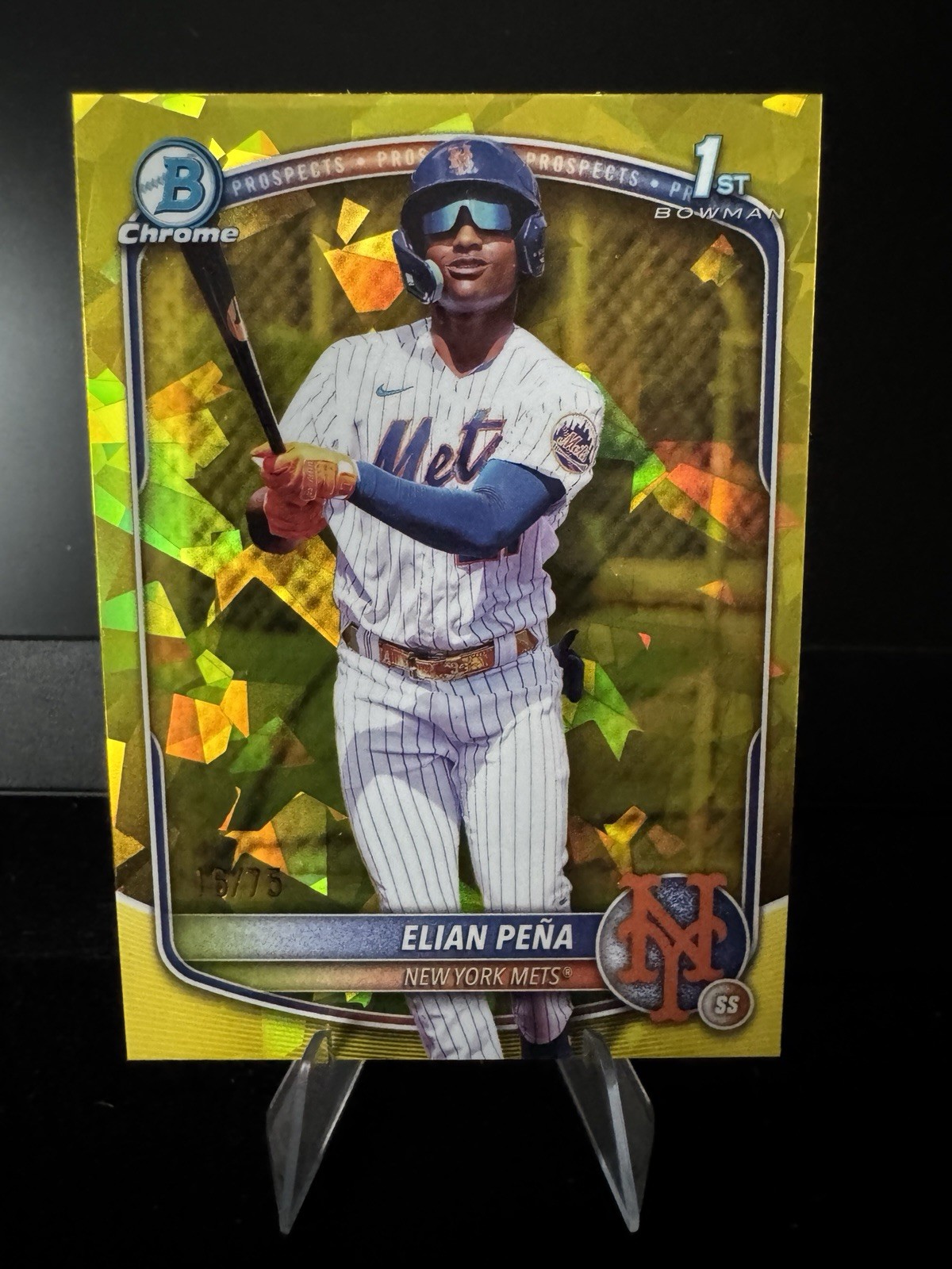 2025 Bowman Chrome Sapphire Edition Elian Pena #BCP-155 Yellow /75